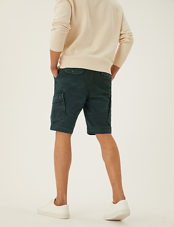 Pure Cotton Printed Cargo Shorts