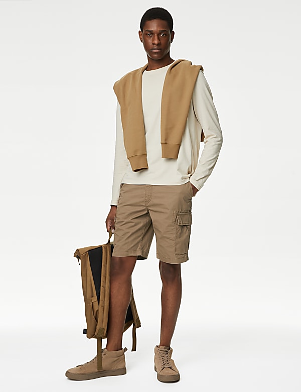 Pure Cotton Cargo Shorts