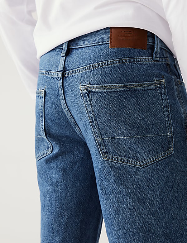 Recycled Rigid Denim Shorts