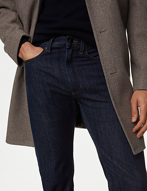Straight Fit Pure Cotton Jeans - PT