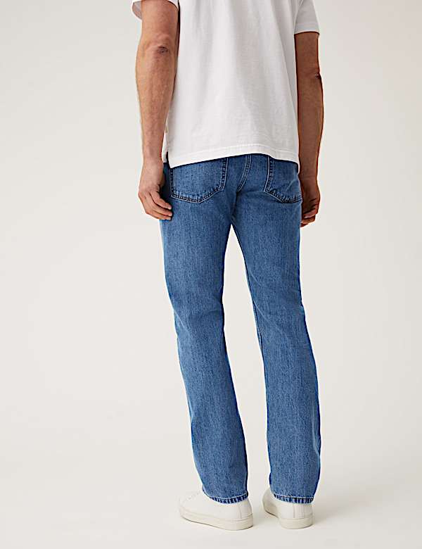 Big & Tall Straight Fit Pure Cotton Jeans - US