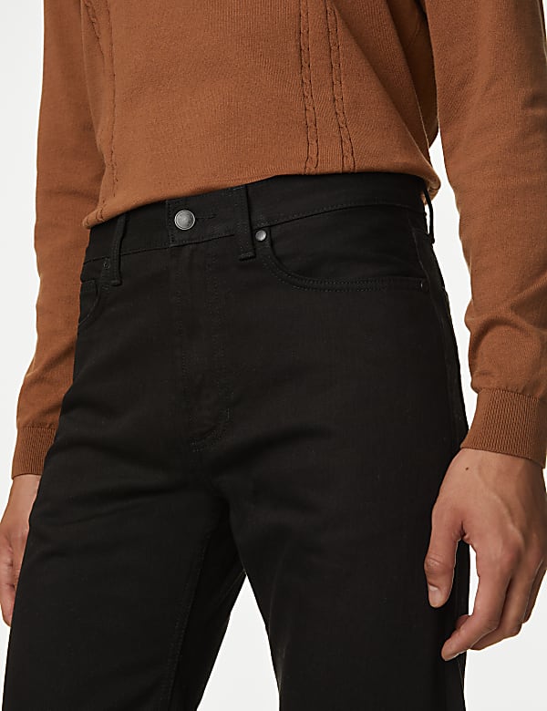Pure Cotton Straight Fit Jeans