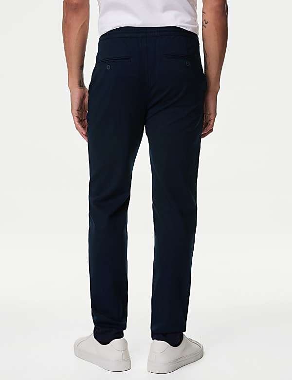 Tapered Fit Stretch Twill Trousers