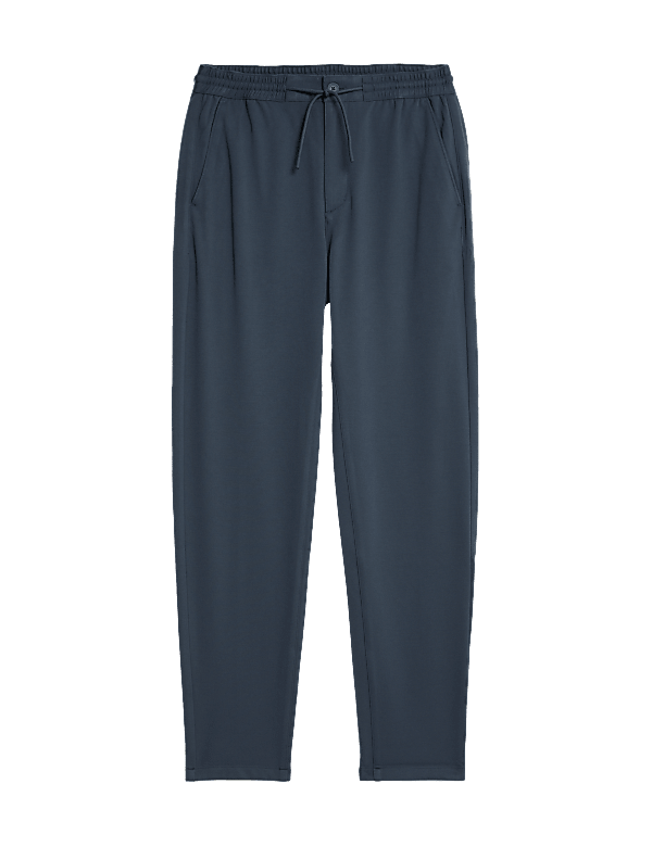 Tapered Fit Stretch Twill Trousers