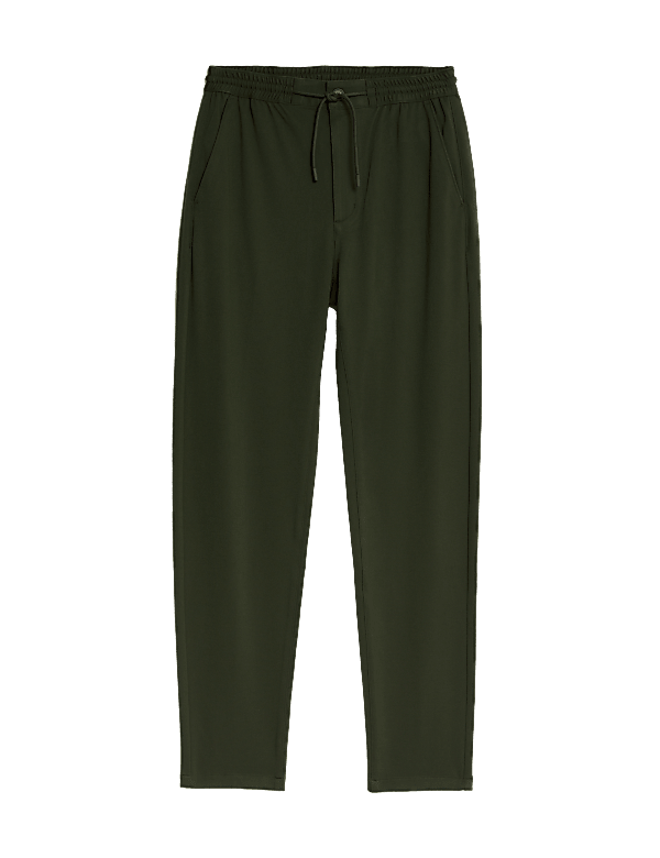 Tapered Fit Stretch Twill Trousers