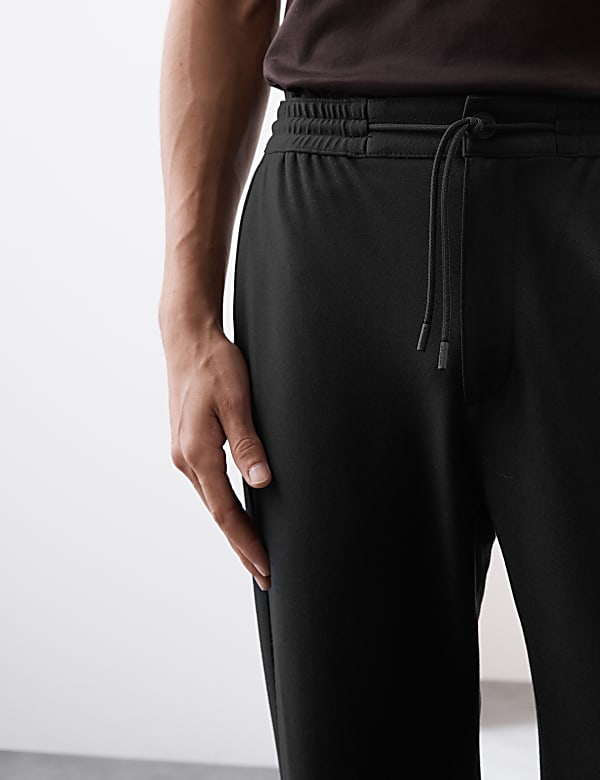 Tapered Fit Stretch Twill Trousers