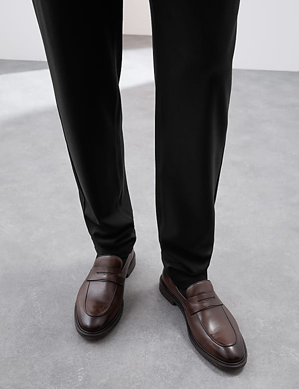Tapered Fit Stretch Twill Trousers