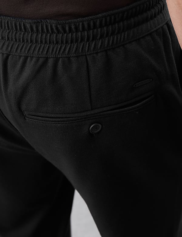 Tapered Fit Stretch Twill Trousers