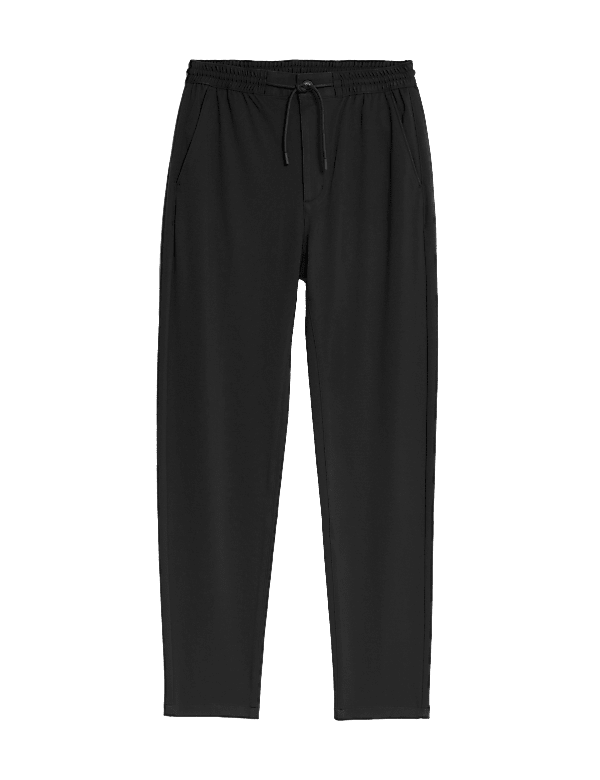 Tapered Fit Stretch Twill Trousers