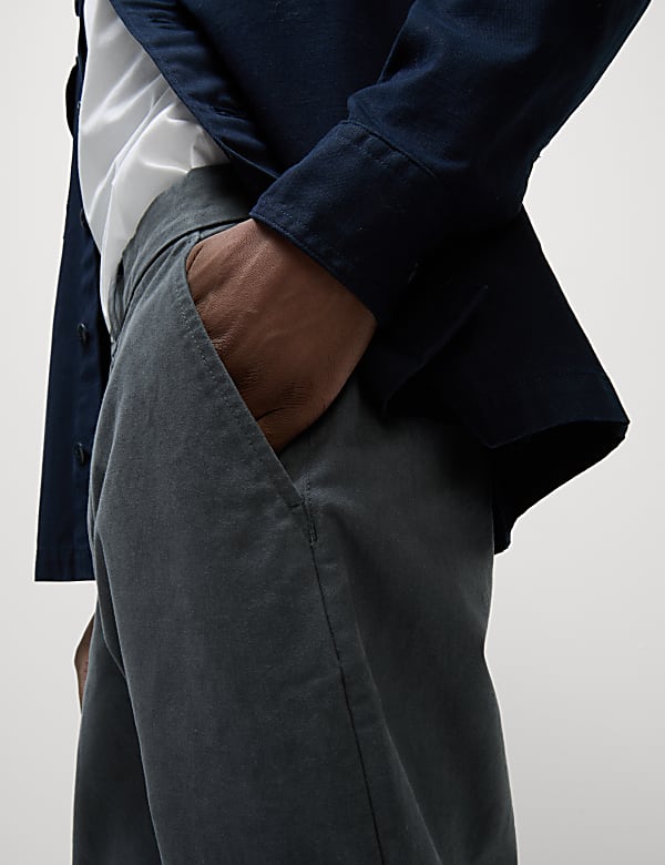 Loose Fit Stretch Chinos - JP