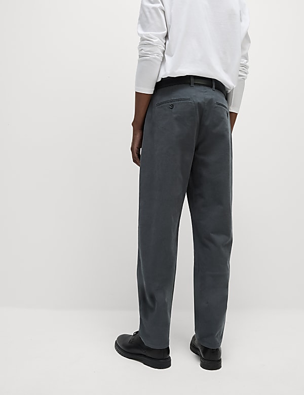 Loose Fit Stretch Chinos - JP