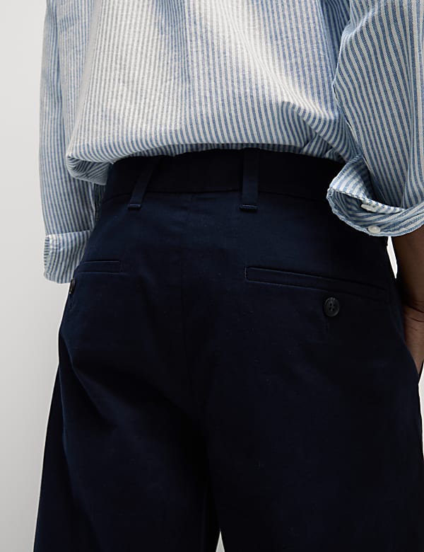 Loose Fit Stretch Chinos - JP