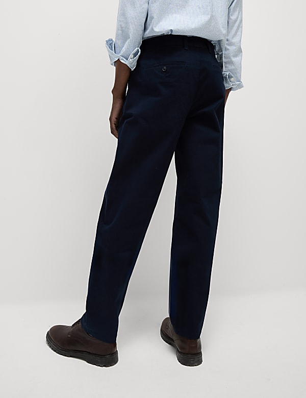 Loose Fit Stretch Chinos - JP