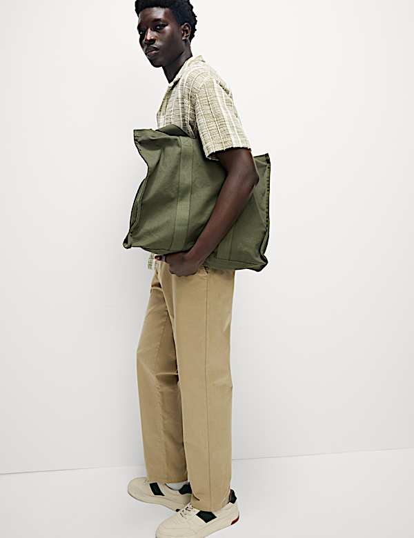 Loose Fit Stretch Chinos - JP