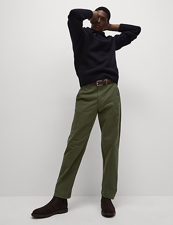 Loose Fit Stretch Chinos - MV
