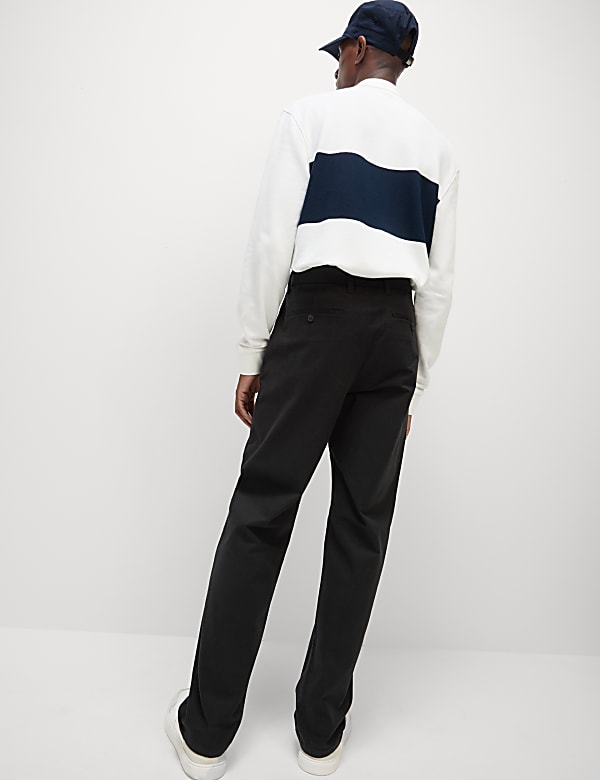 Loose Fit Stretch Chinos - JP