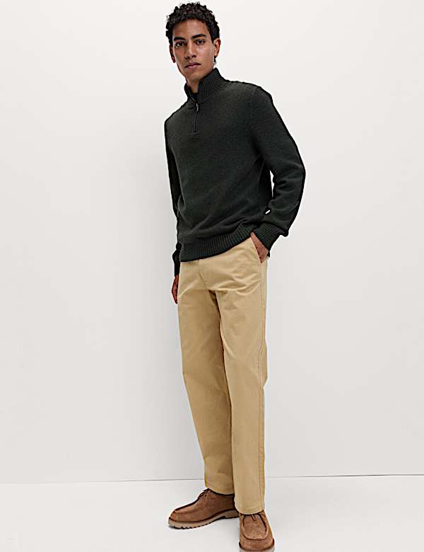 Loose Fit Stretch Chinos