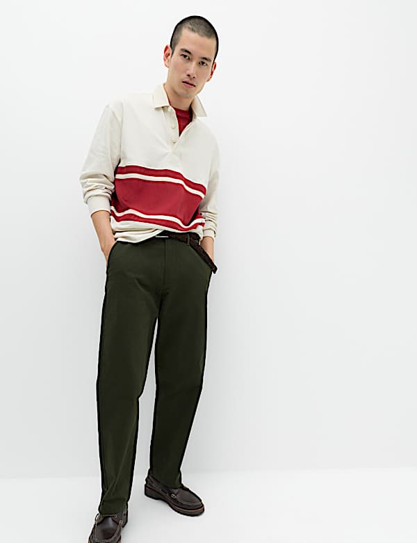 Loose Fit Stretch Chinos