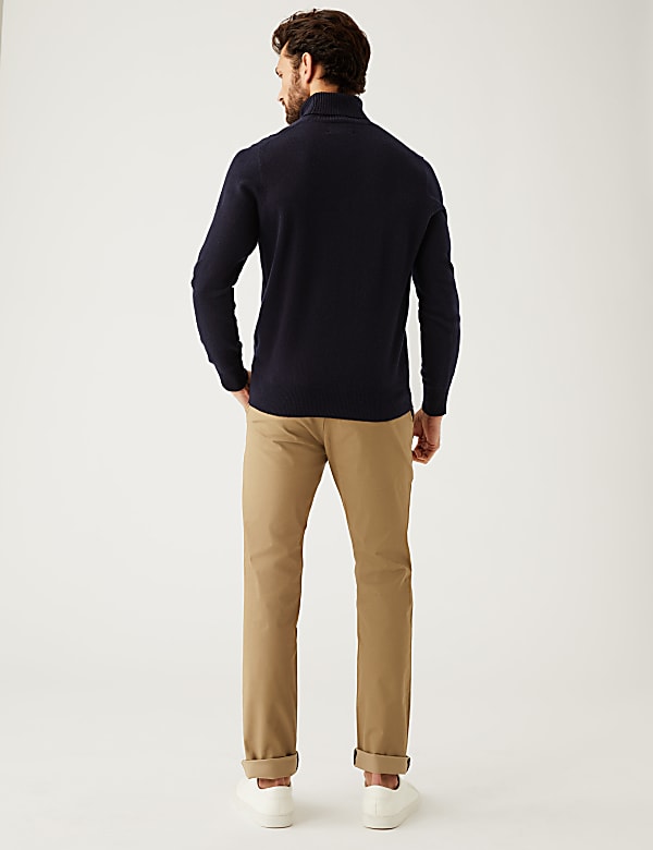 Shorter Length Slim Fit Stretch Chinos