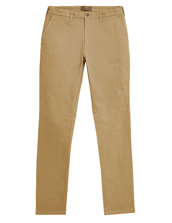 Shorter Length Slim Fit Stretch Chinos