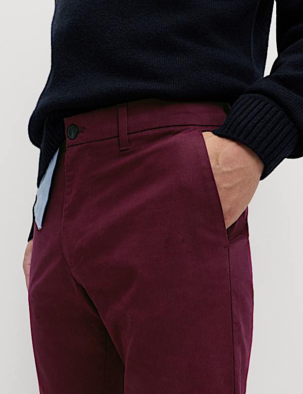 Chino slim en coton extensible - CA