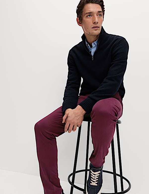 Chino slim en coton extensible - CA