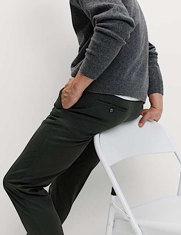 Slim Fit Cotton Rich Stretch Chinos