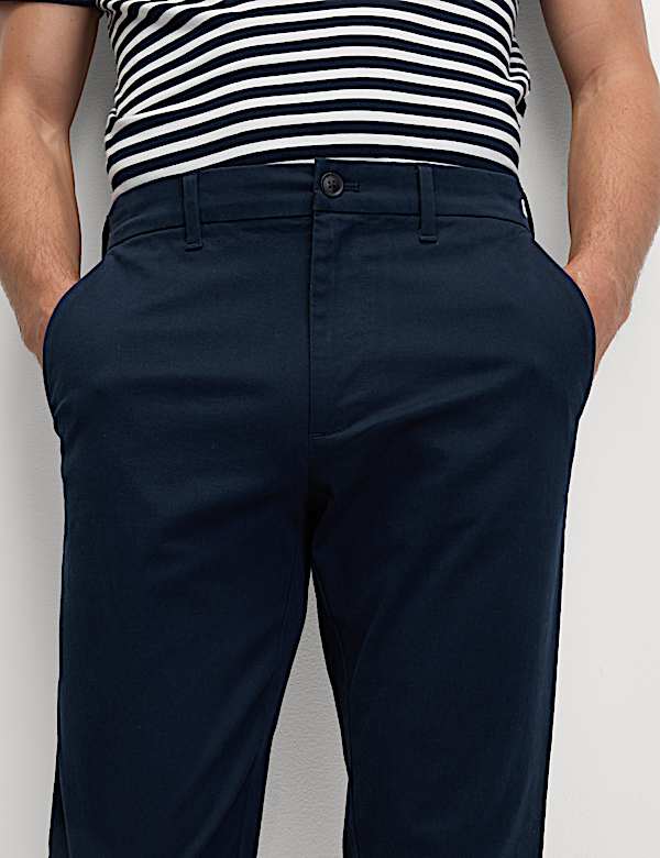 Chino slim en coton extensible - FR