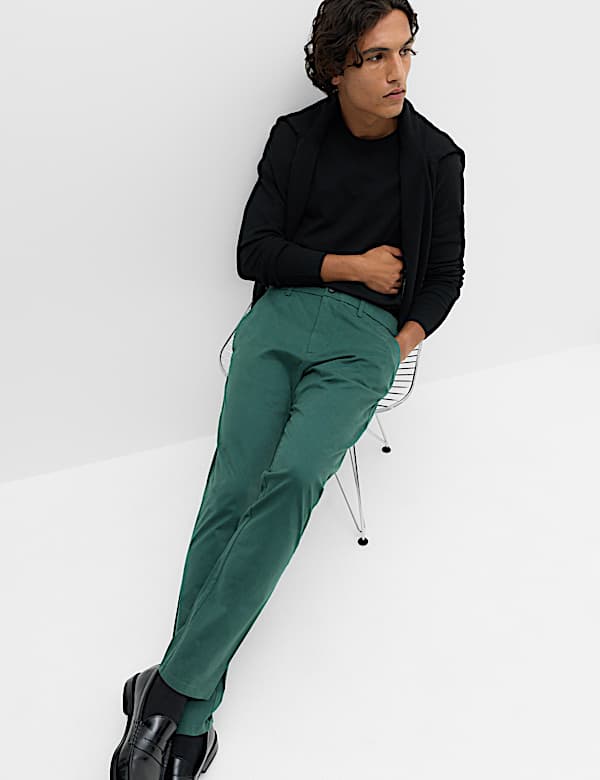 Slim Fit Cotton Rich Stretch Chinos