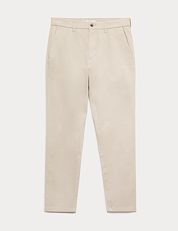 Slim Fit Cotton Rich Stretch Chinos - DE