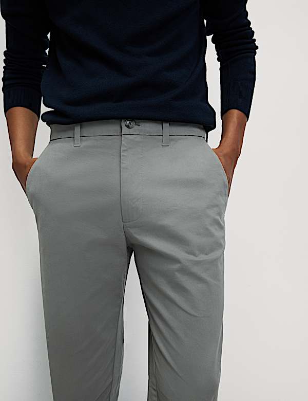 Slim Fit Cotton Rich Stretch Chinos