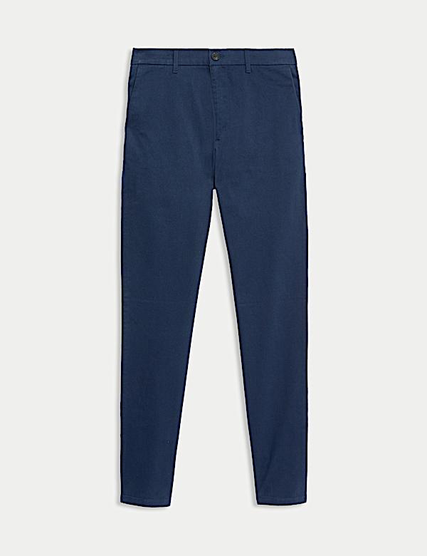 Slim Fit Cotton Rich Stretch Chinos - JE