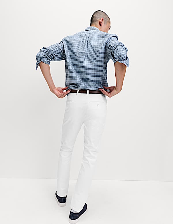 Slim Fit Cotton Rich Stretch Chinos - CA