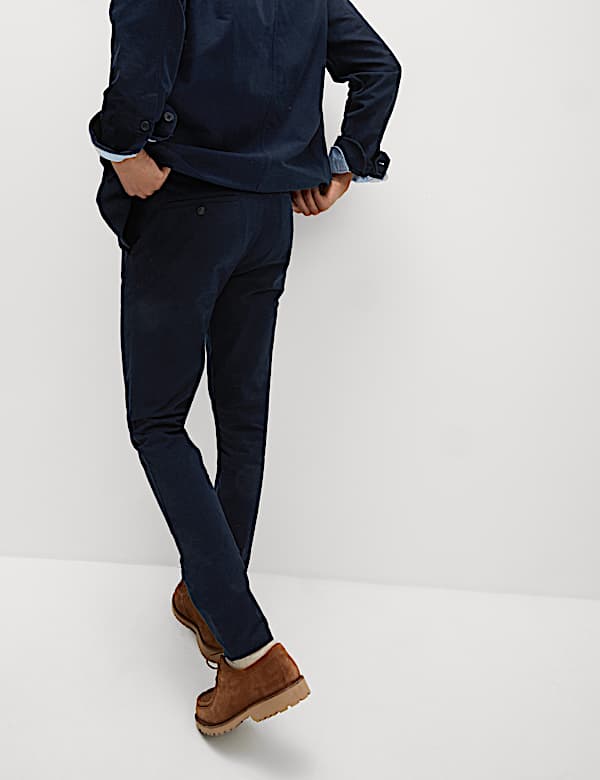 Chino-Hose mit Stretch in enger Passform - AT