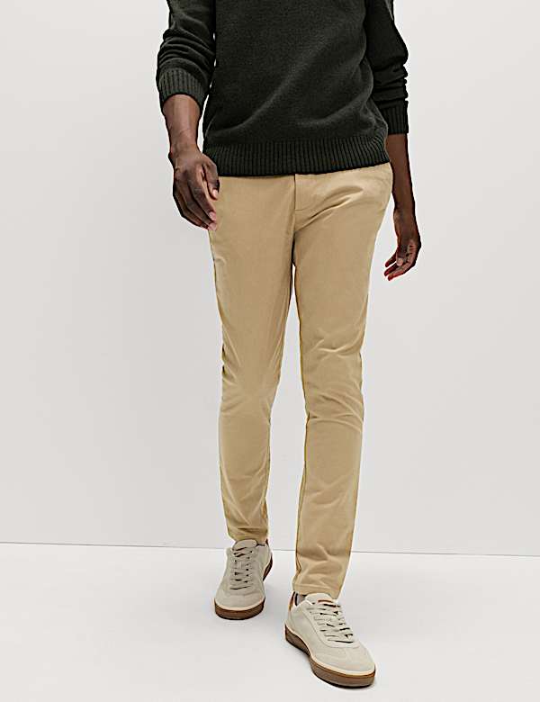 Skinny Fit Stretch Chinos - CA