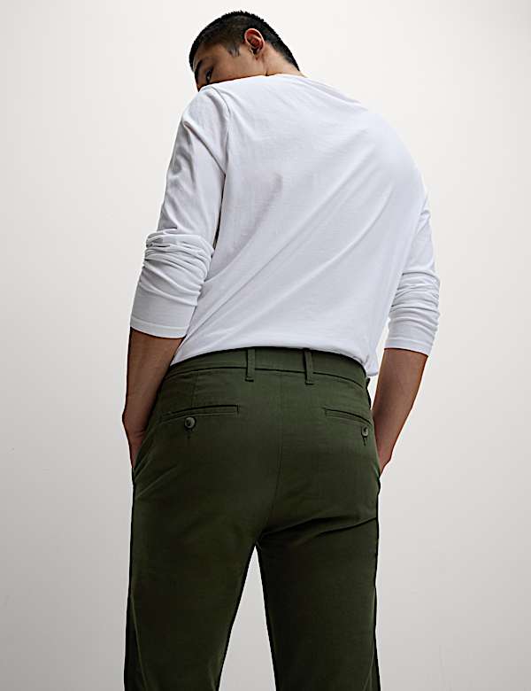 Skinny Fit Stretch Chinos - JP
