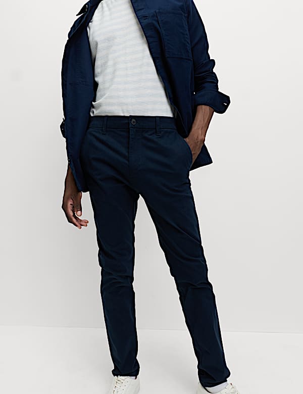 2 Pack Slim Fit Stretch Chinos - US