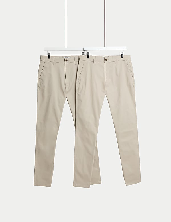 2pk Slim Fit Stretch Chinos - US