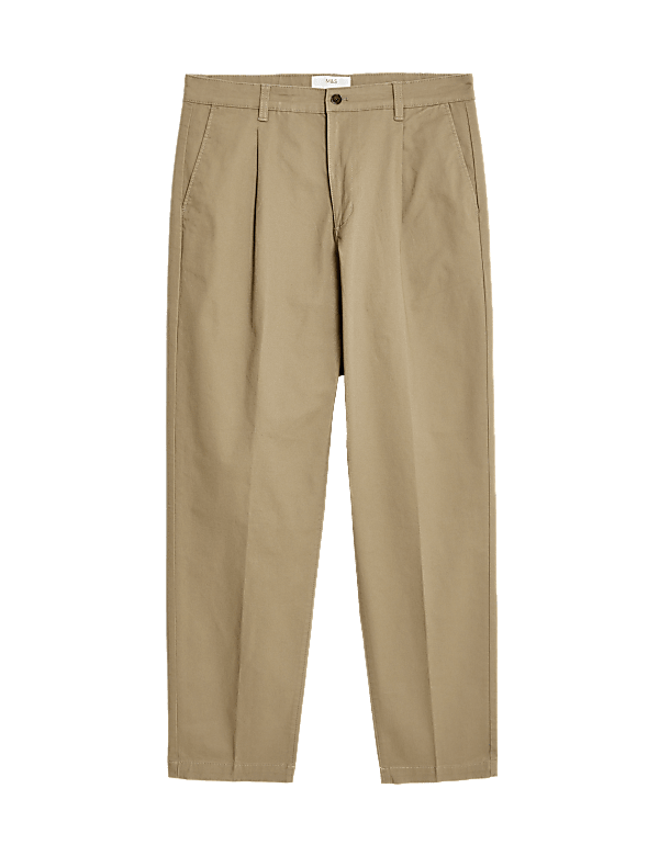 Regular Fit Elasticated Waist Chinos