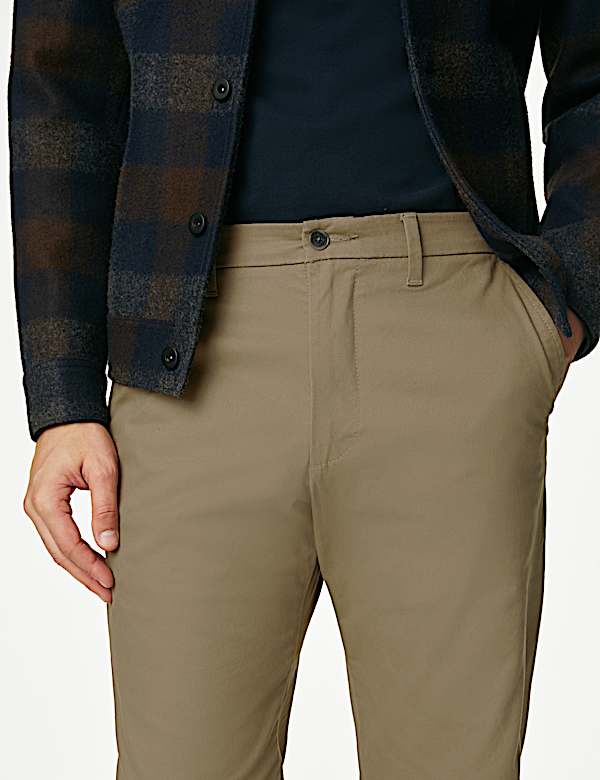 Big & Tall Regular Fit Stretch Chinos  - GR