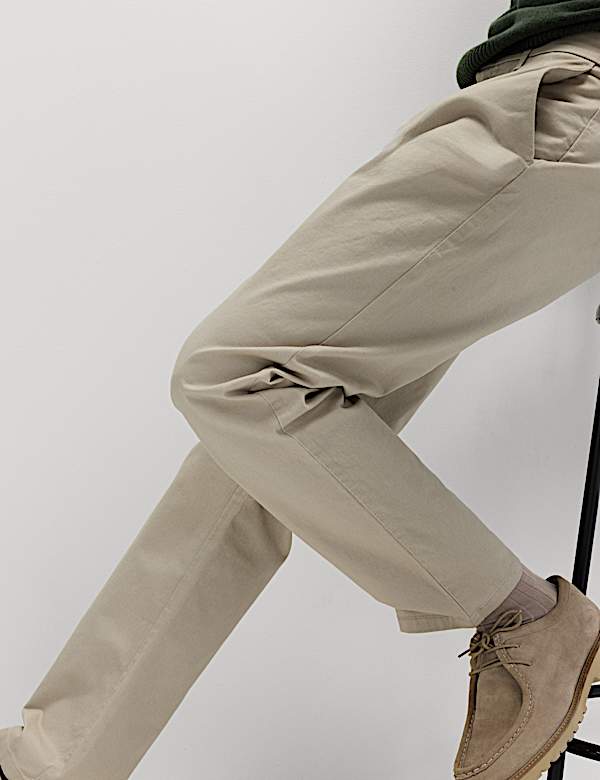 Regular Fit Stretch Chinos - IT