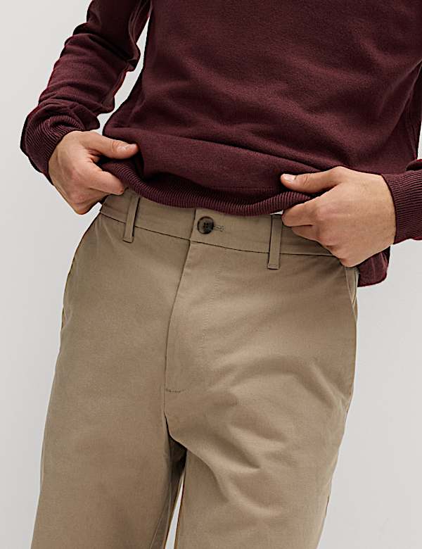 Regular Fit Stretch Chinos - FR