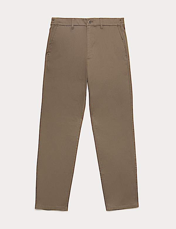 Regular Fit Elasticated Waist Chinos - ES
