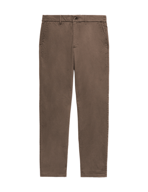 Regular Fit Half Elasticated Waist Chinos