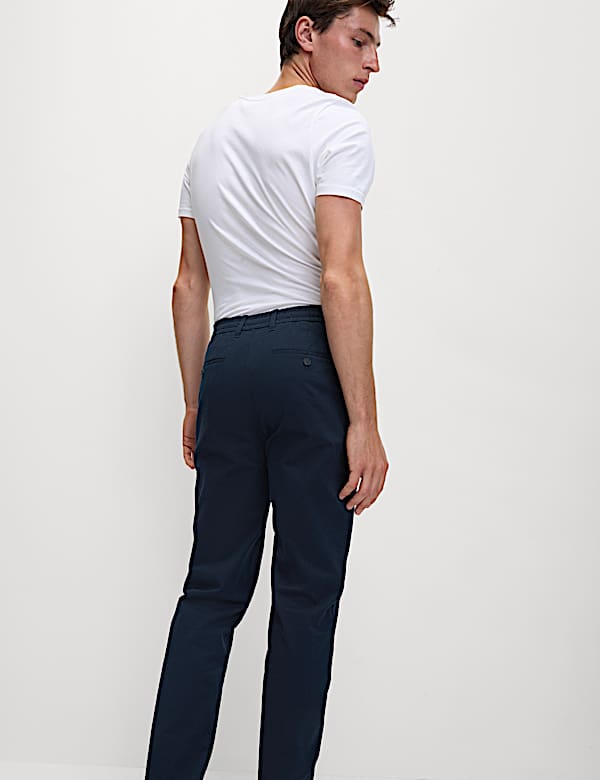 Regular Fit Elasticated Waist Chinos - ES
