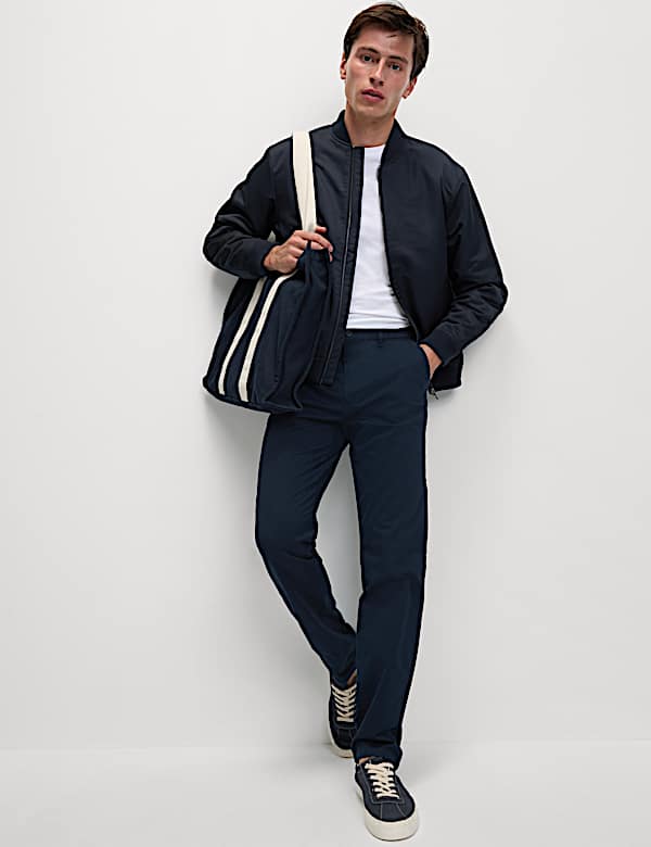 Regular Fit Elasticated Waist Chinos - ES