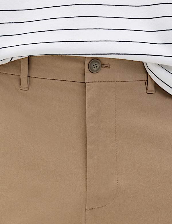 Regular Fit Elasticated Waist Chinos - ES