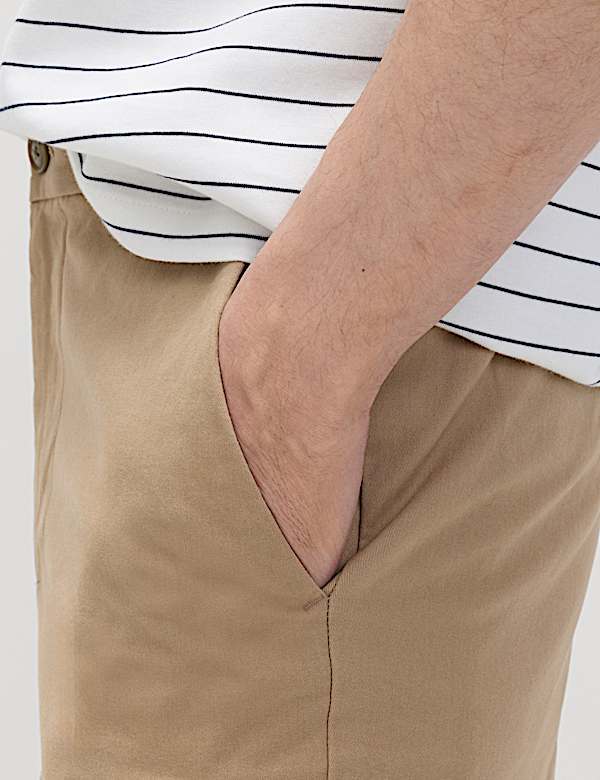 Regular Fit Elasticated Waist Chinos - ES