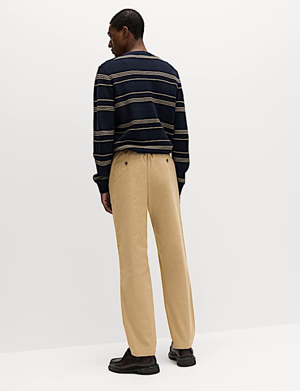 Regular Fit Elasticated Waist Chinos - ES