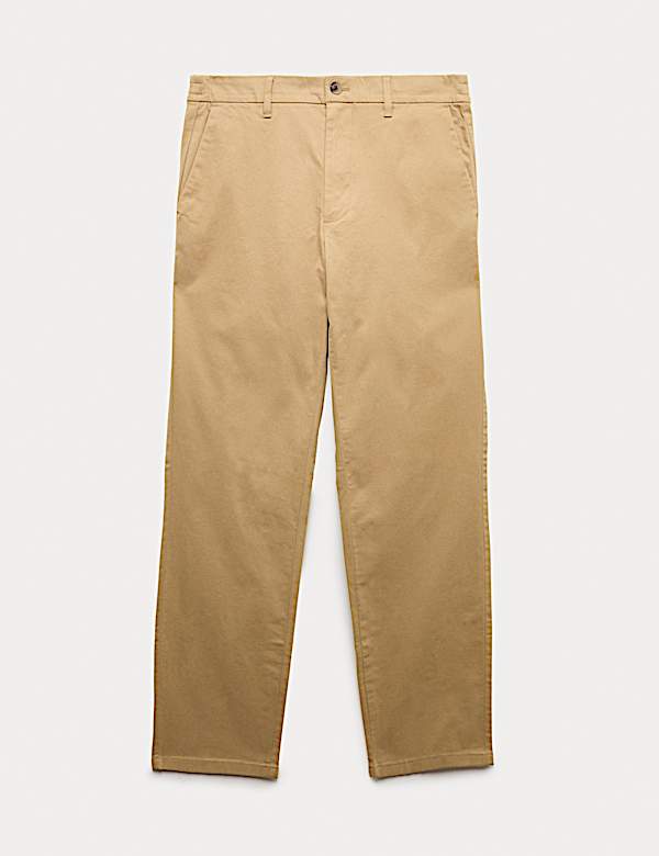 Regular Fit Elasticated Waist Chinos - ES